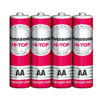 Pin tiểu AA LR6 Panasonic Hi-Top Carbon R6DT/4S 1.5V gói 4 viên