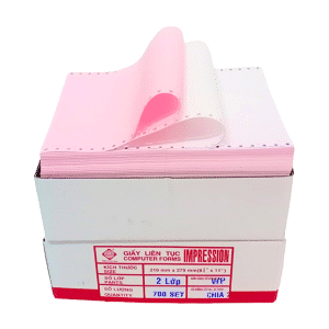 giấy in liên tục 2 liên 210x279mm