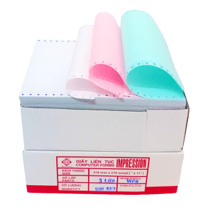 giấy in liên tục 3 liên chính hãng liên sơn