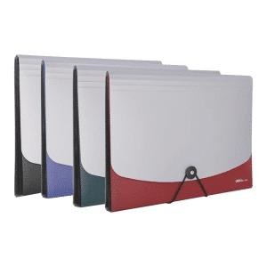 cặp tài liệu 12 ngăn a4 deli e5558