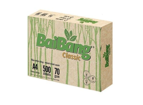 Giấy A4 Bai Bang Classic 70gsm chính hãng tại vpp bến tre