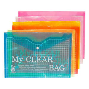 Bìa Nút My Clear Bag F4 Nhiều Màu