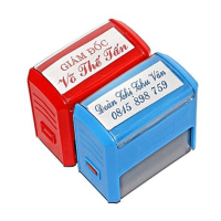 dấu tên kèm chức danh hoặc số điện thoại giá rẻ tại vpp bến tre
