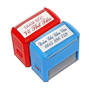 dấu tên kèm chức danh hoặc số điện thoại giá rẻ tại vpp bến tre