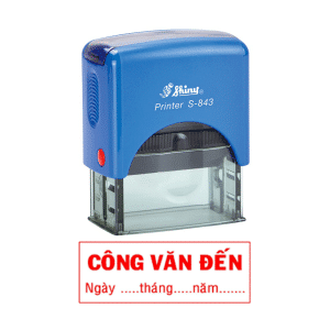 mộc công văn đến kèm ngày tháng giá rẻ tại vpp bến tre