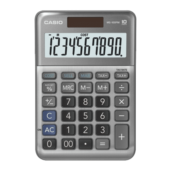 Máy tính Casio MS-100FM chính hãng vpp bến tre