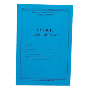 quyển hồ sơ lý lịch cán bộ công chức đầy đủ