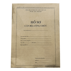 Túi Đựng Hồ Sơ Công Chức A4 Màu Xi-Măng chứa được 300 - 400 tờ