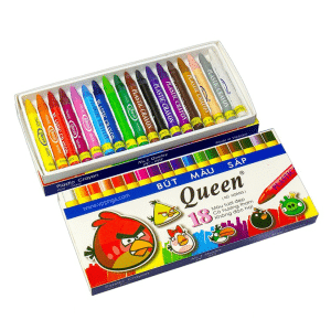 Bút Màu Sáp Queen 18 Màu chính hãng giá rẻ tại vpp Bến Tre