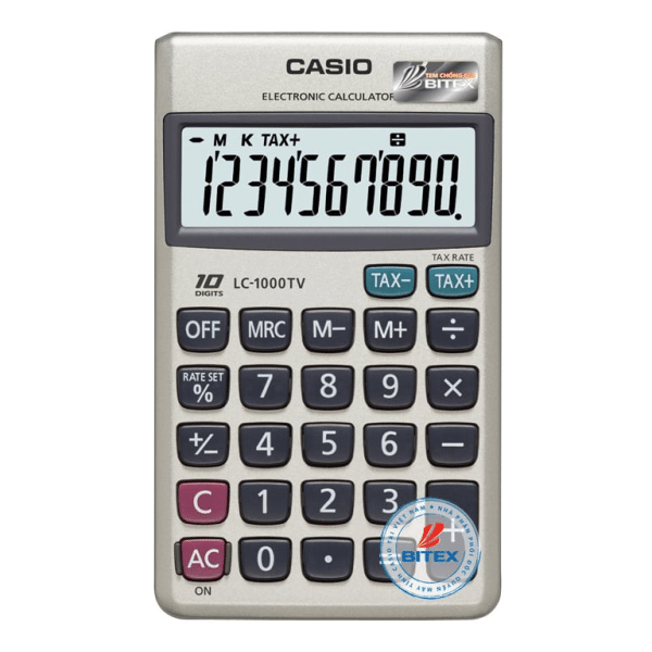 Mua Máy Tính Casio LC-1000TV cho học sinh lớp 4, lớp 5 chính hãng – Giá tốt tháng 09/2024 tại VPP Bến Tre – Gọi ngay ☎️0869.03.9090 ✔️Đặt mua Online