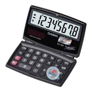 Máy Tính Gập Casio SX-100 Màn Hình Siêu To – VPP Bến Tre