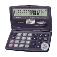 Máy Tính Nắp Gập Casio SL-240LB 14 Số – VPP Bến Tre