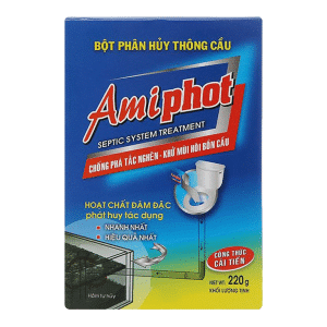 bột thông bồn cầu amiphot 220g chính hãng giá rẻ tại vpp bến tre