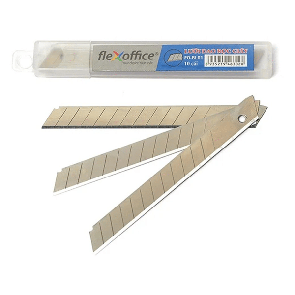 Mua Lưỡi Dao Rọc Giấy 9mm Flexoffice FO-BL01 chính hãng Thiên Long tại VPP Bến Tre