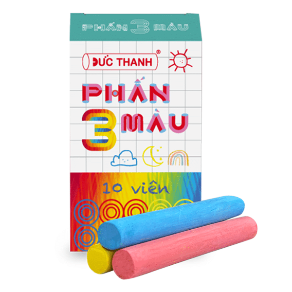 Hộp 10 viên phấn màu không bụi đức thanh giá rẻ tại vpp bến tre