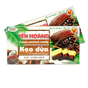 Kẹo dừa truyền thống vị ca cao Yến Hoàng 250g