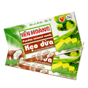 Kẹo dừa truyền thống lá dứa yến hoàng bến tre