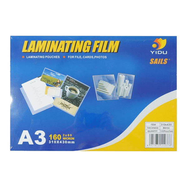màng ép nhựa plastic a3 yidu 80mic 160 tờ giá rẻ tại vpp bến tre