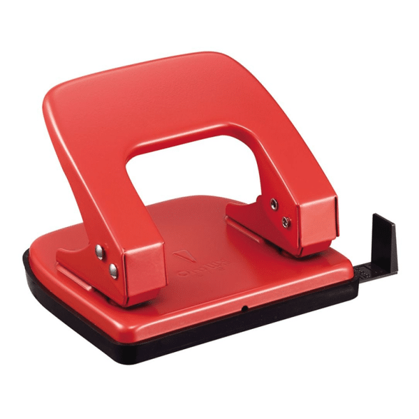 Máy bấm lỗ KW-Trio 912 màu đỏ chính hãng vpp bến tre