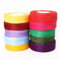 Mua cuộn dây ruy băng voan 2cm nhiều màu giá rẻ tại văn phòng phẩm bến tre