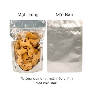 Mua túi zipper bạc 1 mặt giá rẻ tại văn phòng phẩm bến tre