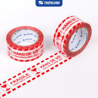 Băng keo hàng dễ vỡ Fragile Handle With Care Thiên Long màu trắng