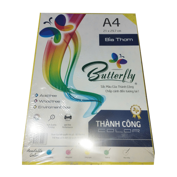 Bìa Thơm Thái Lan A4 160gsm Loại Dày, Hoa Văn 2 Măt