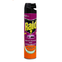 Xịt Côn Trùng Raid Hương Cam Chanh 600ml