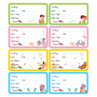 Mua Nhãn Vở Học Sinh Smartkids Loại 8 Nhãn/Tờ chính hãng Bitex tại VPP Bến Tre