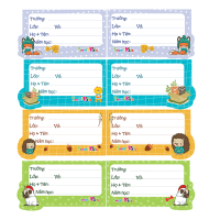 Mua Nhãn Vở Smartkids Cute Animals 8 Nhãn/Tờ chính hãng Bitex tại VPP Bến Tre