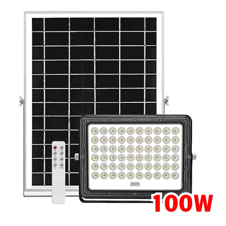 Mua Đèn Pha Năng Lượng Mặt Trời 100W chính hãng điện quang tại vpp bến tre
