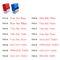 Đặt làm dấu họ tên bằng Dấu Shiny S842, Dấu Shiny S308, Dấu DTStamp T214
