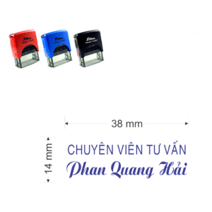 làm dấu chức danh họ và tên 2 dòng giá rẻ tại vpp bến tre