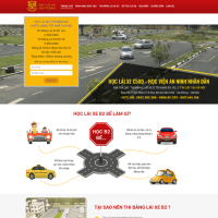 Thiết Kế Website Cho Trung Tâm Dạy Lái Xe giá rẻ tại VPP Bến Tre
