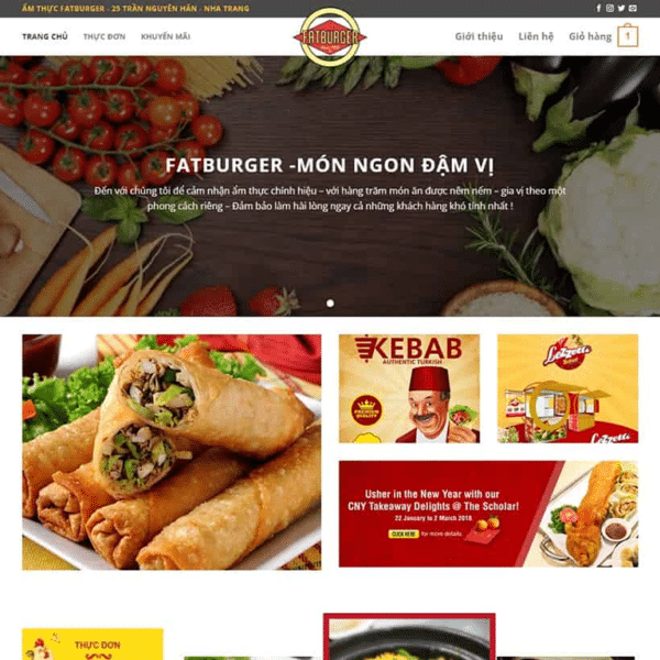 Thiết Kế Website Dịch Vụ Nấu Ăn, Đặt Tiệc giá rẻ tại VPP Bến Tre