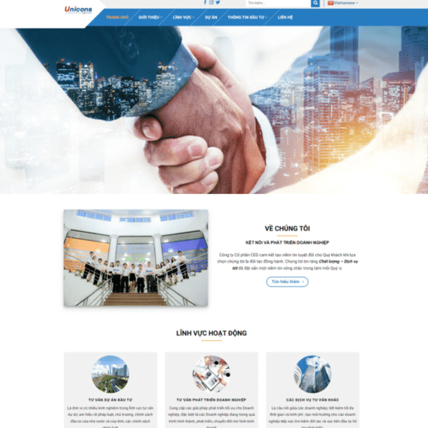 Thiết Kế Website Giới Thiệu Công Ty Xây Dựng