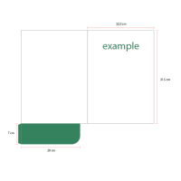 Mẫu thiết kế Folder / Bìa hồ sơ 1 tay gấp