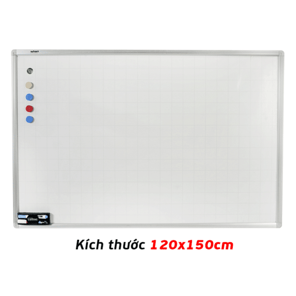 Mua Bảng Từ Trắng Treo Tường 120x150 Cm 1.2x1.5 mét giá rẻ tại vpp bến tre