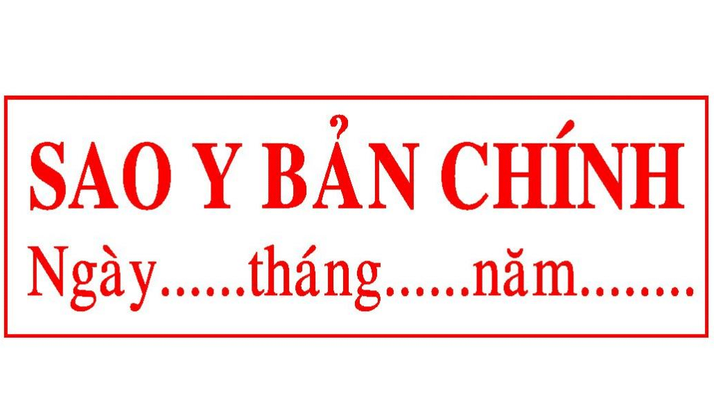 dấu 2 dòng sao y bảng chính