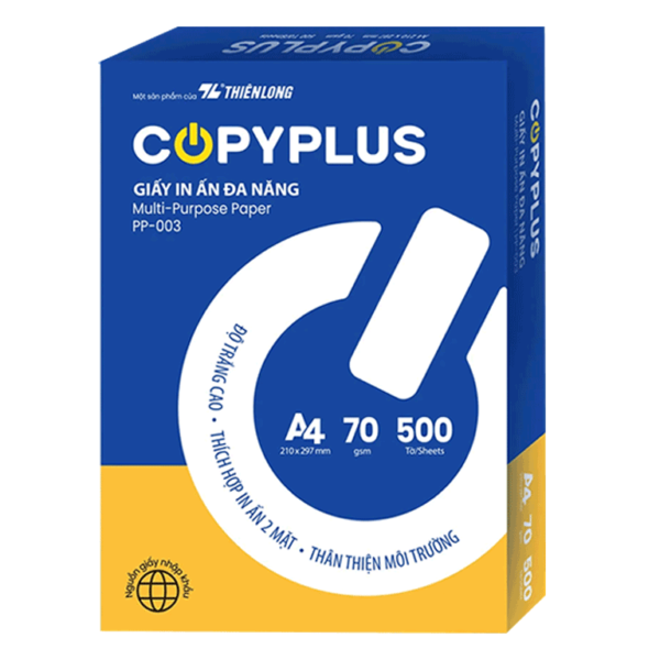 Mua Giấy A4 Copy Plus 70 Gsm chính hàn Thiên Long giá rẻ tại VPP Bến Tre
