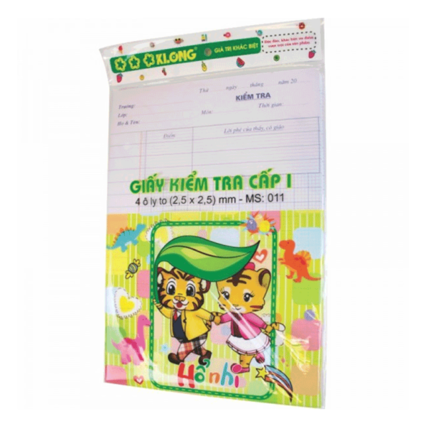 Giấy Kiểm Tra 4 Ô Ly Vuông Cho Học Sinh Cấp 1 giá rẻ tại VPP Bến Tre