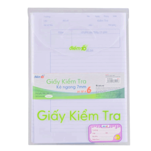 Mua Giấy Kiểm Tra Dòng Kẻ Ngang Điểm 10 / Thiên Long giá rẻ tại VPP BẾn Tre