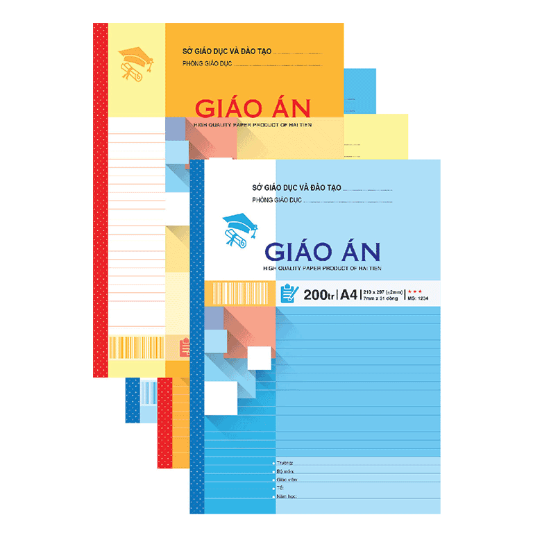 Quyển Sổ Giáo Án A4 200 Trang, Kẻ Ngang