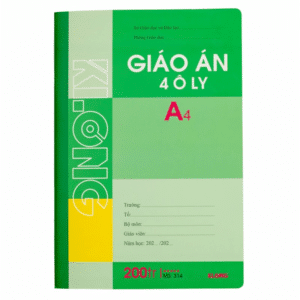 Mua sổ giáo án Klong size A4 200 trang kẻ 4 ô ly giá rẻ tại VPP Bến Tre