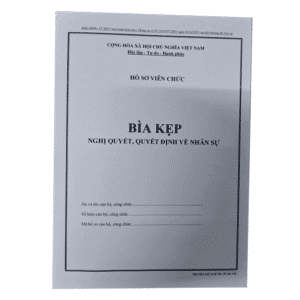 Bìa kẹp: Nghị quyết, quyết định về nhân sự 2019