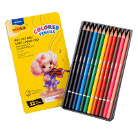 Bút chì 12 màu hộp thiếc Colored Pencils Thiên Long Colokit
