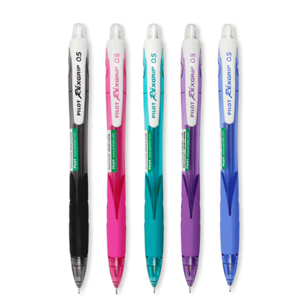 Bút Chì Bấm 0.5MM Pilot Rexgrip 5 Màu Giá Rẻ VPP Bến Tre