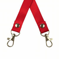 Dây đeo thẻ lụa 1.5cm đầu móc khóa