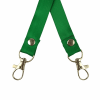 Dây đeo thẻ lụa 1.5cm đầu móc khóa