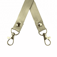 Dây đeo thẻ lụa 1.5cm đầu móc khóa